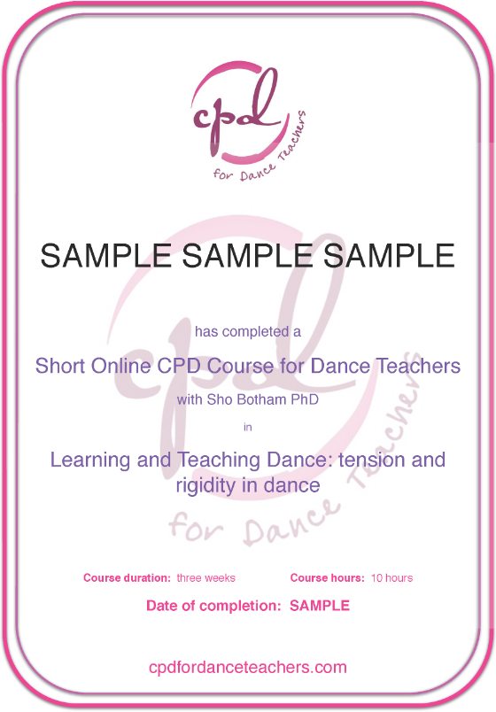 cpd for dance teachers